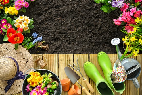 Professional Bankside gardeners maintaining plants and outdoor spaces